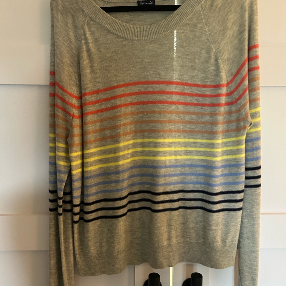 Splendid large Colorful Striped Sweater